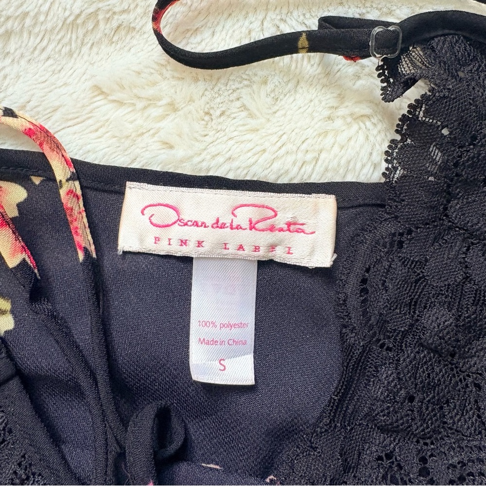 Oscar de la Renta Pink Label Floral Lace Slip – S | Romantic Lingerie | Coquette - Picture 6 of 7